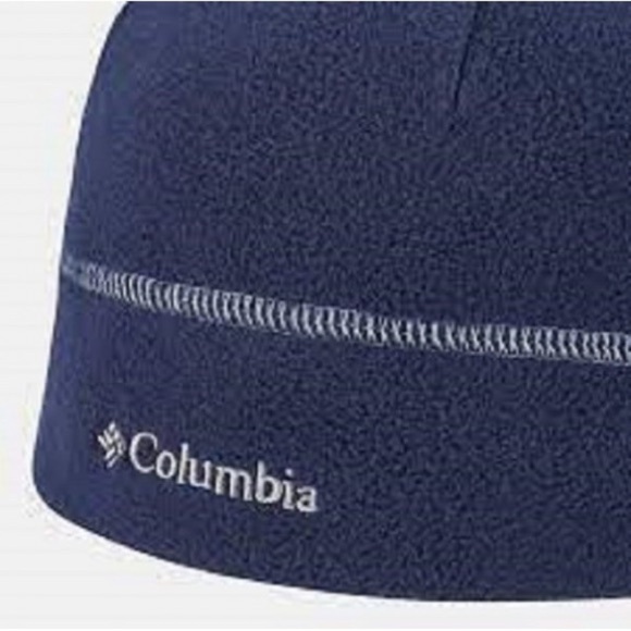 Unisex Columbia Omni-Heat Reflective Thermal Fleece Hat navy blue‎ S/M - Picture 3 of 15